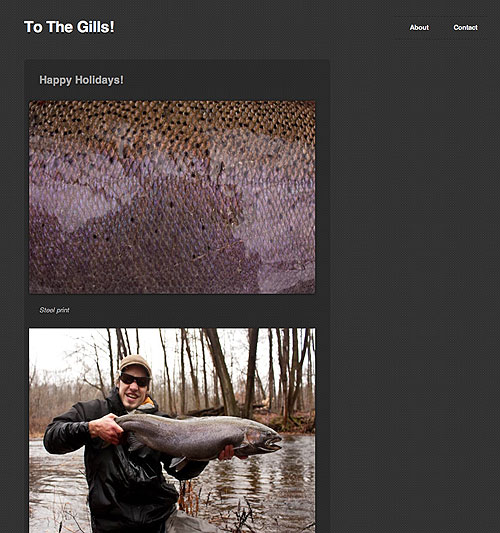 To The Gills! website screenshot, March 2011