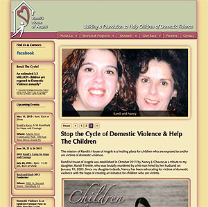 Randi's House of Angels website screenshot, March 2013