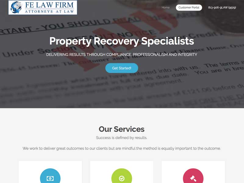 FE Legal website screenshot, November 2015