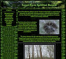 Satori Farm website screenshot, February 2004