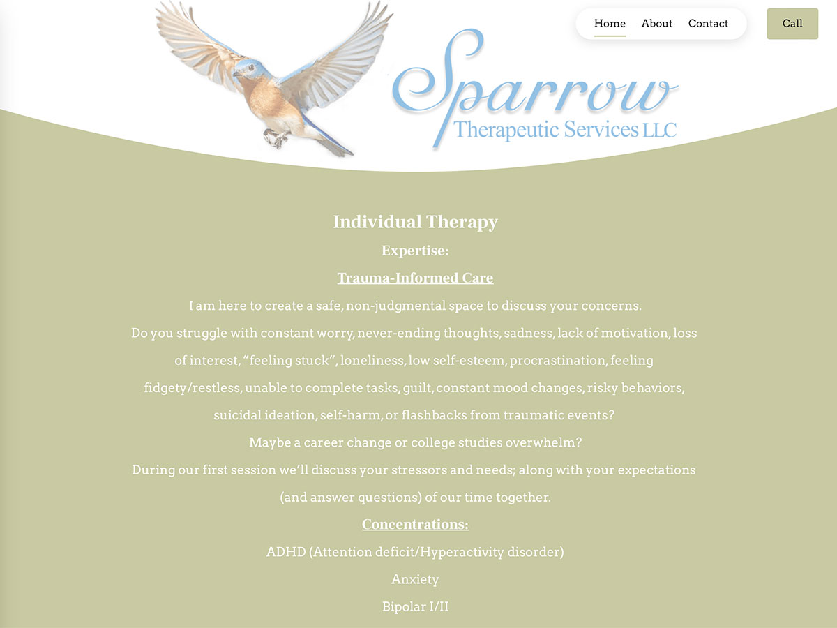 Sparrow Therapeutic Services